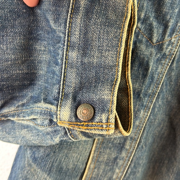 Vintage Levi’s 70’s denim Sherpa lined barn jacket chore jacket 46 XL - Picture 8 of 9